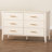 Wooley Mid-Century Fluted Wood 6-Drawer Dresser-1615119858