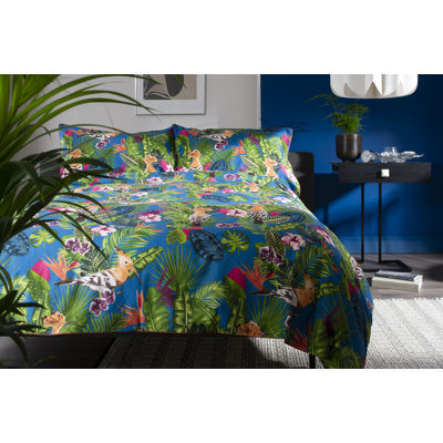 Cotton No Pattern Duvet Cover Set with Pillowcases Included