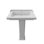 VALARTE PEDESTAL SINK, 26", WHITE, SINGLE HOLE DRILLING