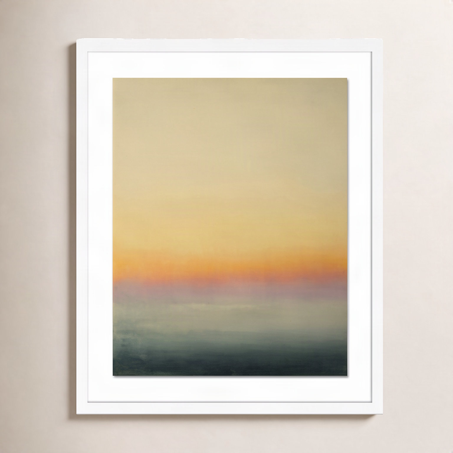 Ericka Wolf "Risk" Print, 24" H x 20" W x 1.5" D, White