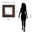 Square Leather Mirror-19763653