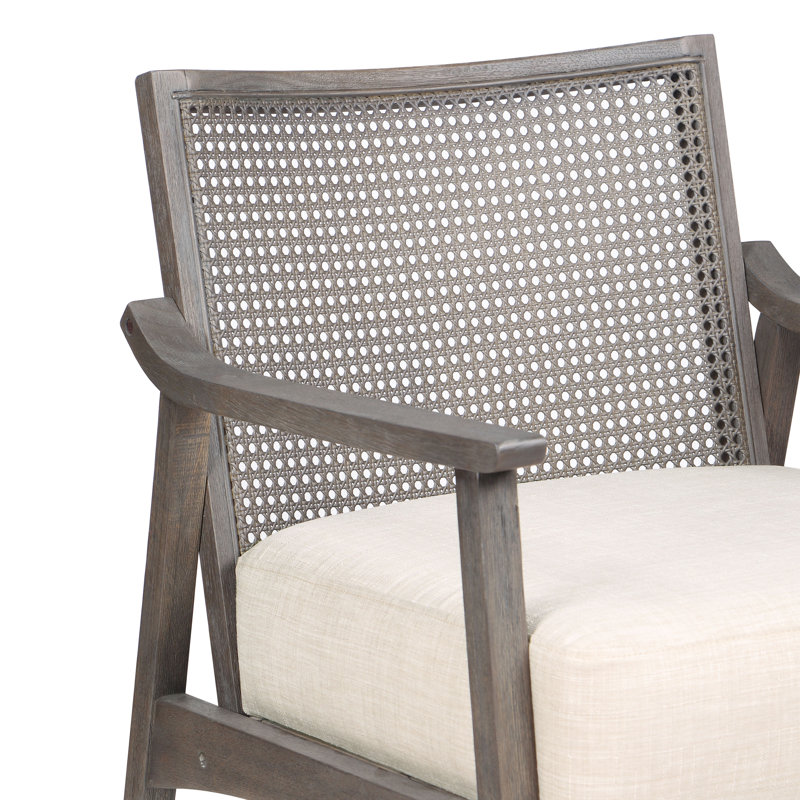 Hanah 25" Wide Arm Chair, Gray