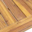 Ensemble de causeuse et table basse en bois d'acacia avec coussins