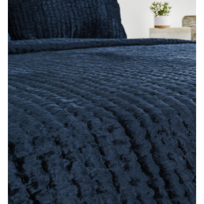 Bari Quilt Set, Ocean Blue