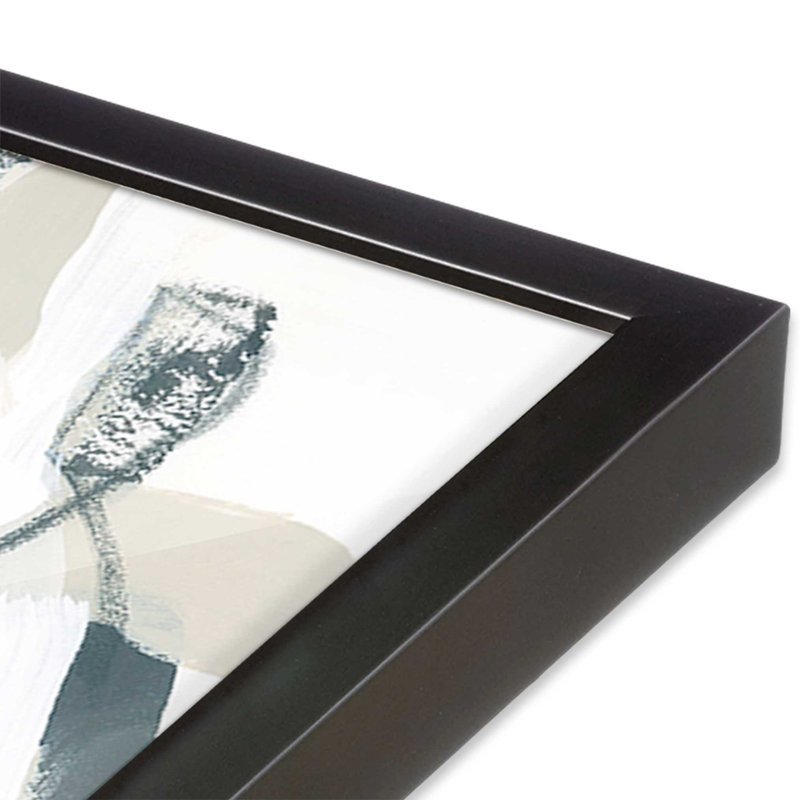 Sage Fragments II Print, 13.75" H x 13.75" W, Open Corner Framed, Weathered Zinc