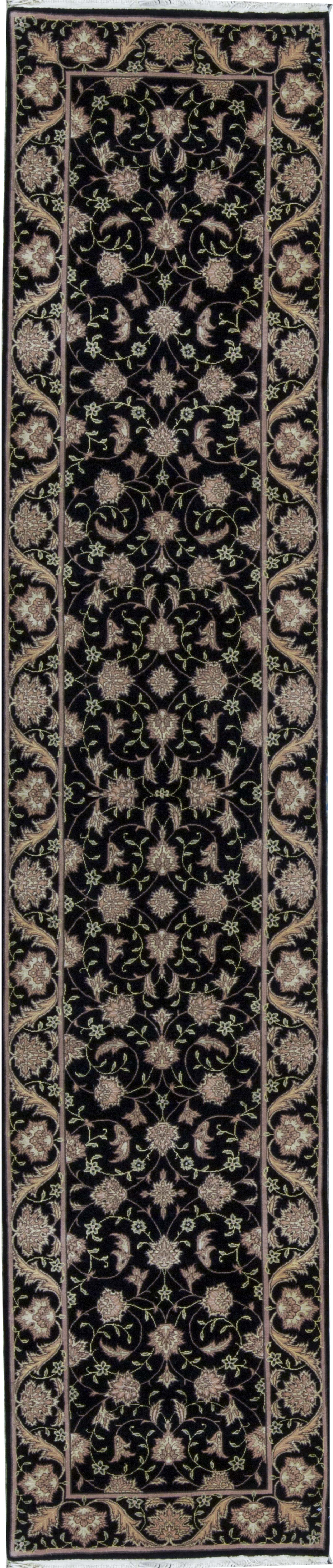 Bokara Rug Co., Inc. Hand-Knotted High-Quality Black and Black Runner ...