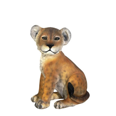 Statue lion lion assis