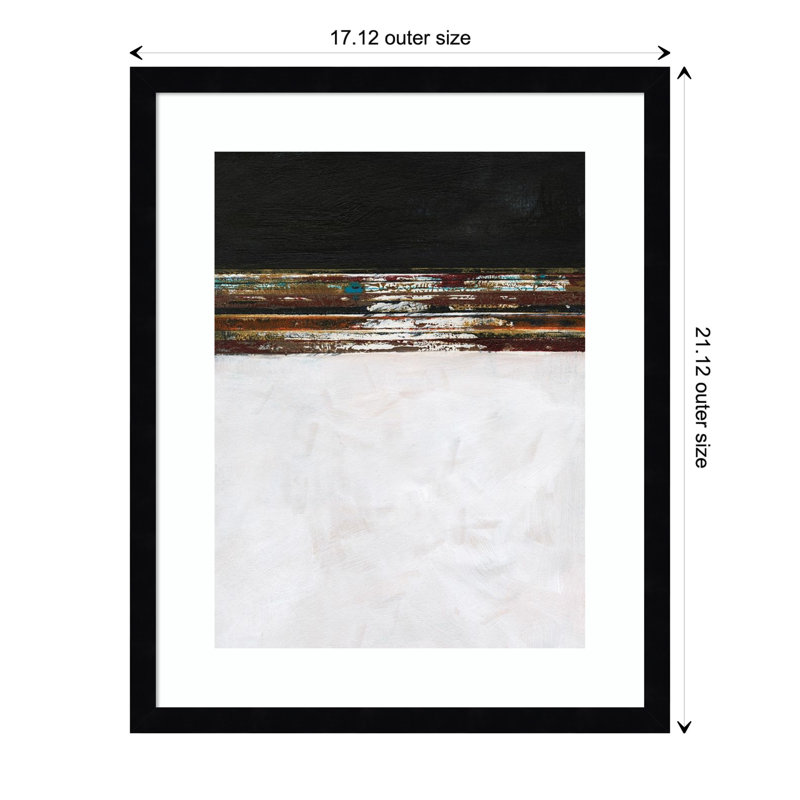 A Sense Of Space III by Jodi Fuchs, 21.12" H x 17.12" W x 0.88" D, Black Framed Paper