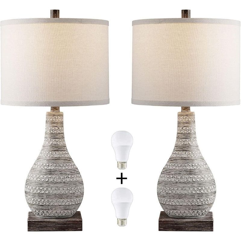 Auckland Wood USB Table Lamp