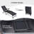 2 Pieces Foldable Chaise Lounge Chair With 2-Position Footrest