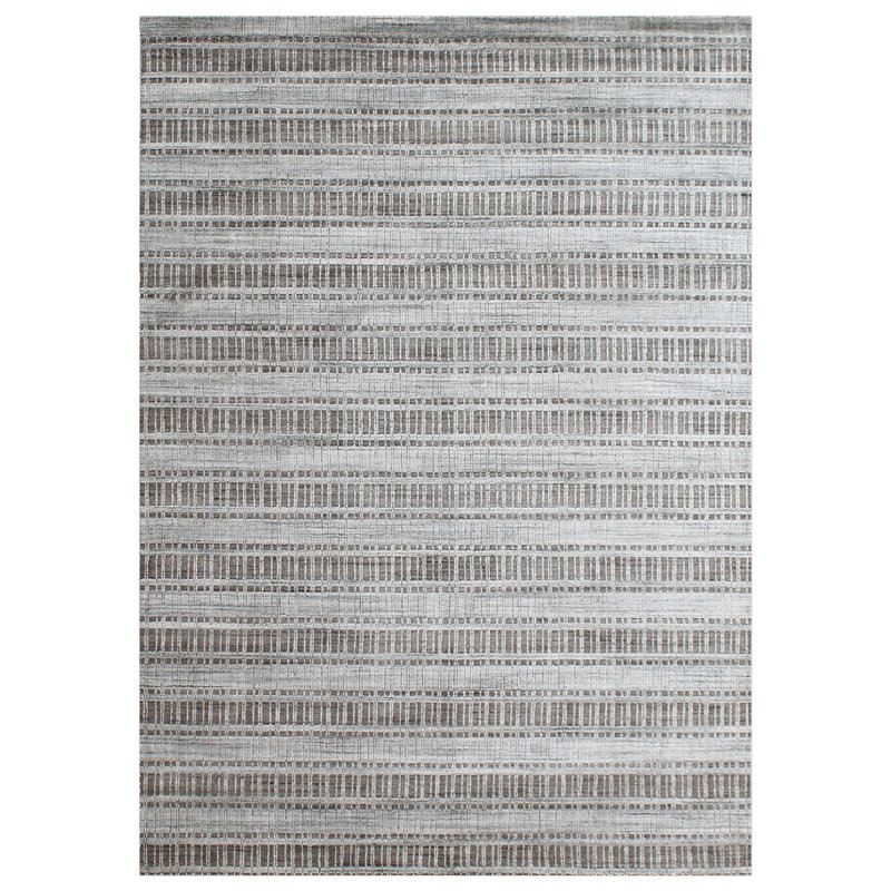 Tapis argent noué à la main de haute qualité, Rectangle 5'9" x 8'9"