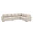 Caren L-shaped Sleeper Sectional Modular Sofa Bed With Storage Seat-115354127