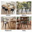 Chaise en bois massif avec accoudoirs Burkes