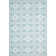 Martha Stewart Flat Weave Wool/Silk/Cotton Geometric Rug in Geyser Blue