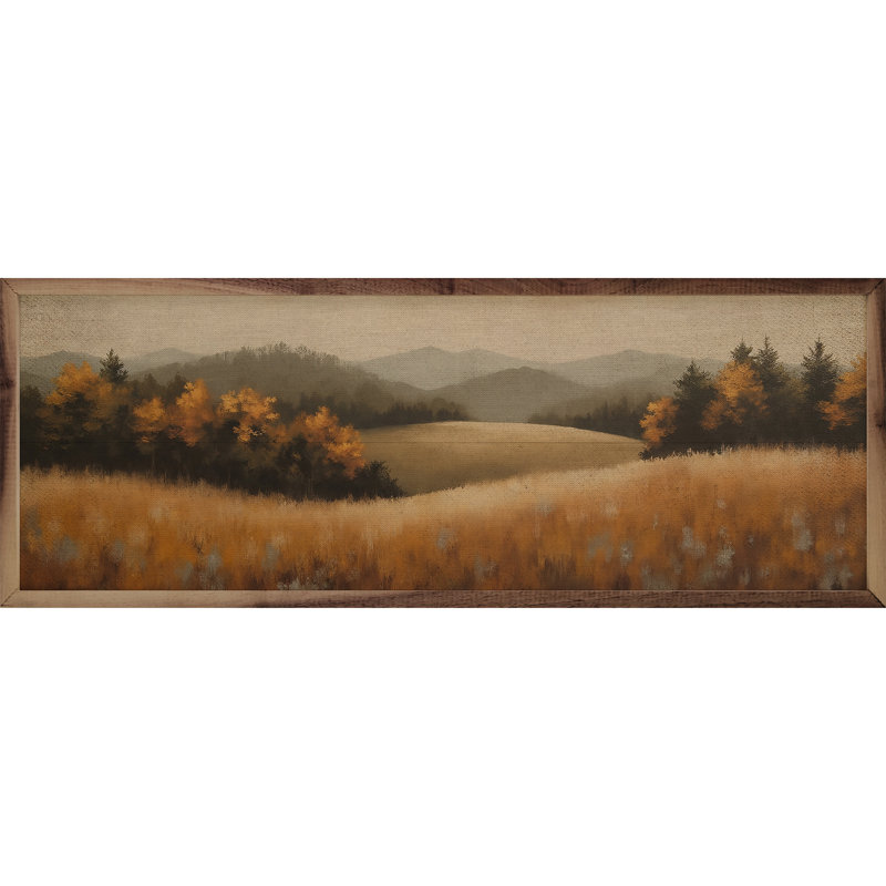 Paysage d'automne, H 16 po x l 48 po
