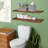 Sorbus Wood Floating Shelves for Wall - Long 24” Solid Wood Wall Shelves for Bathroom Decor, Books, Bedroom & Living Room - Set of 2 Wall Mounted Kitchen Shelves - Durable 100% Premium Solid Pine-111103433