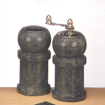 Green Marble 4.5" High Salt and Pepper Set