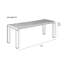 Banc de pique-nique en aluminium Vondel-78548428