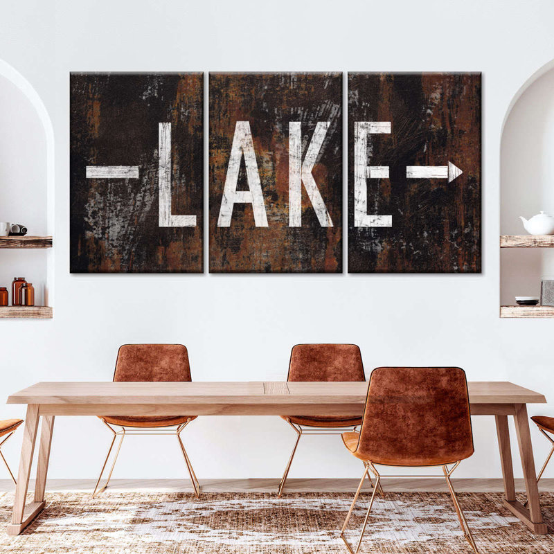 «Lake Direction», reproduction d'art sur toile, H 27 po x l 56 po x P 1,25 po