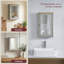 34cm x 53cm Surface Mount Mirror Cabinet-51384339