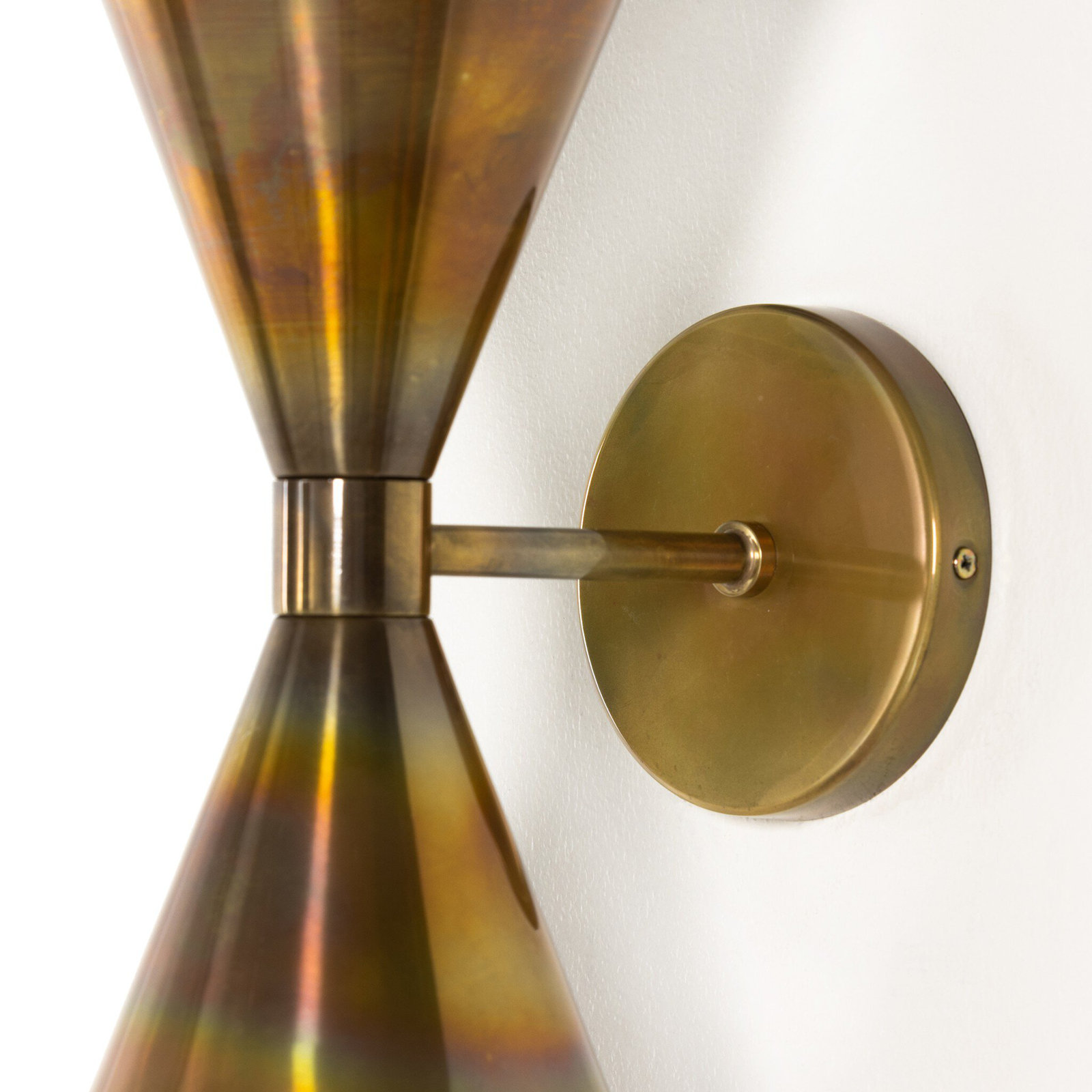 Lomnick 2-Light Brass Flush Mount Sconce
