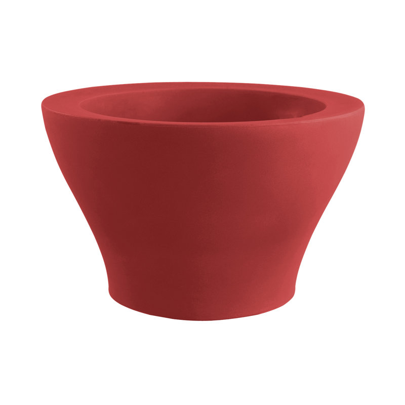Centro Resin Pot Planter, Steel, 14.75" H x 23.5" W x 23.5" D