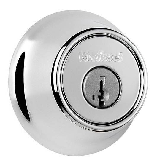 665 Double Cylinder Deadbolt with SmartKey, Polished Chrome