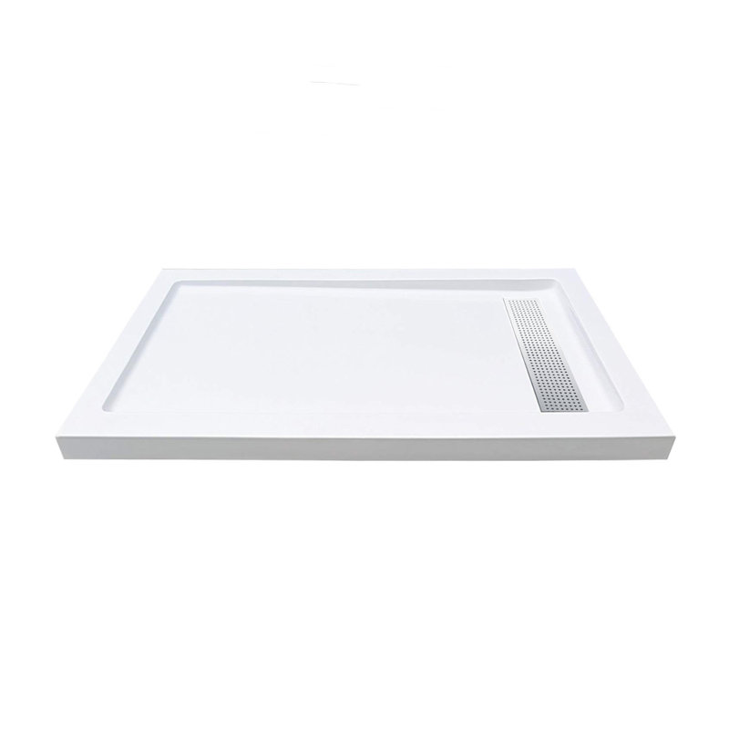 Grille-C grille pour base de drain linéaire en chrome
