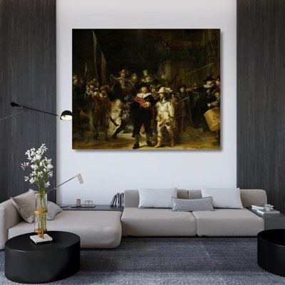 Art sur toile tendue avec galerie Astoria Grand Rembrandt: La nuit