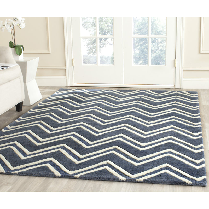 Tapis en laine touffeté à la main Sanyla, Rectangle 9 pi x 12 pi