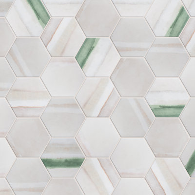 Carreau de mur et plancher aspect pierre 8 pi x 9 pi Matter Hex