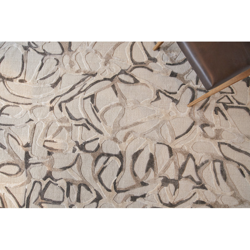 Goudy Abstract Area Rug, Rectangle 10' x 14'