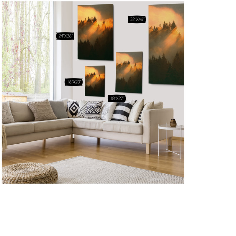 «Morning Amber», reproduction de photo sur toile tendue, H 18 po x l 12 po x P 1,5 po