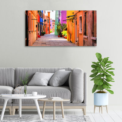 Colourful Streets - Wrapped Canvas Print