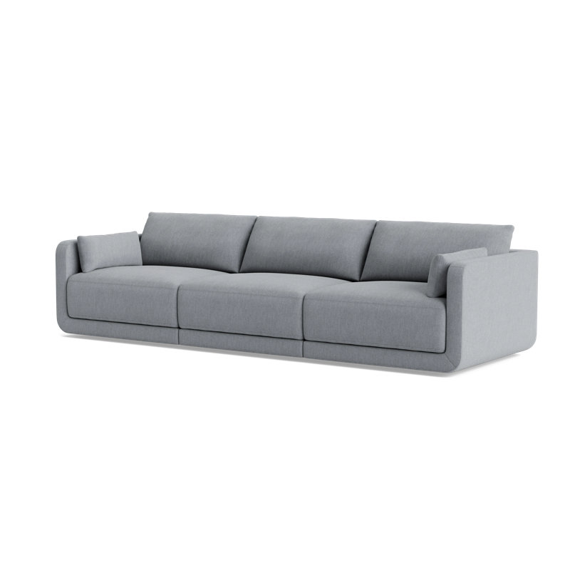 Eva Modular Sofa, Performance Weave - Zinc