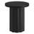 Olie 20" Wide Round Fluted Side Table in Black Grain-1314869707