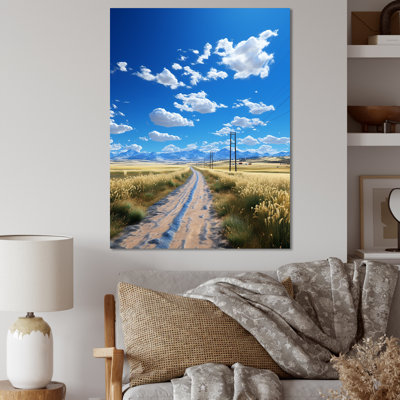 " Lonely Road Through Prairies "