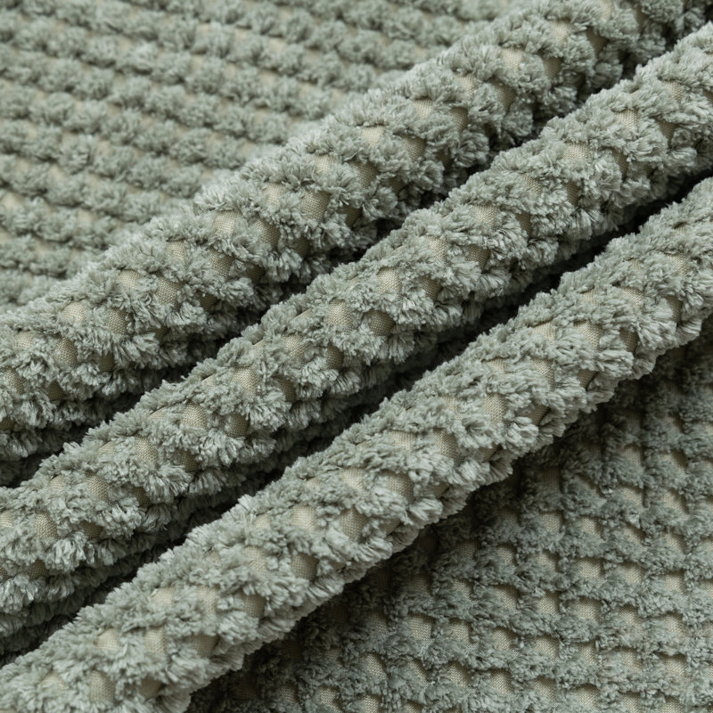 Canapé modulaire modulaire à 3 places, canapé à assise profonde entièrement en mousse avec chenille texturée moelleuse, installation compressée et installation sans outils, conception à profil bas pour les petits espaces, l 111 po x P 37 po x H 23,6 po vert clair