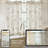 Kitchen Curtain Floral Tier Linen Short Pinstripe Cafe for Living Room Bathroom Julia Farmhouse Rustic Curtains Rod Pocket 2 Panels-1193661838-1193661833