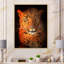 Portrait de léopard - peinture sur toile-67390757-67390758