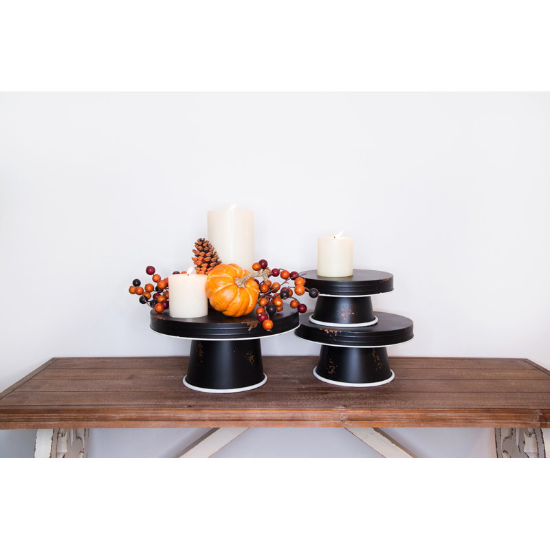 Ensemble de support à gâteaux 3 pièces Gabija, Noir