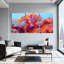 «Nautical & Beach Vibrant Coral Reef Underwater Scene», ensemble de 3 impressions sur toile-1938161332