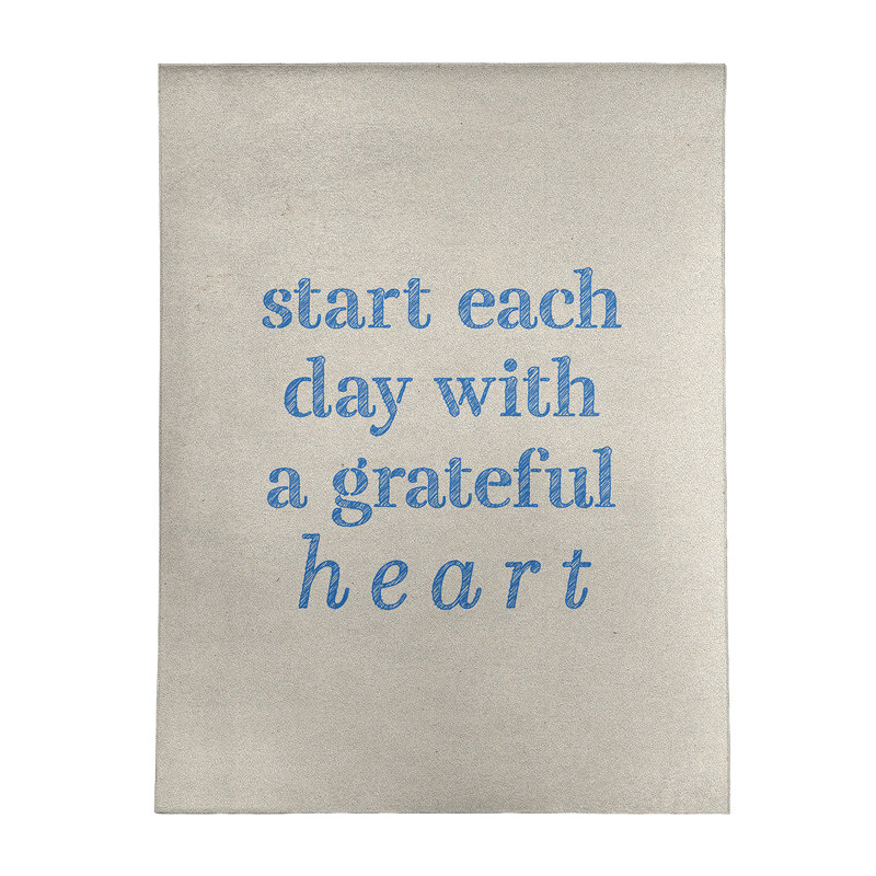 Tapis en chenille inspiré de citations, Rectangle 5 pi x 7 pi