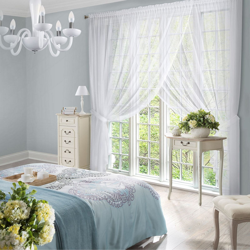 Drishya Semi -transparent Curtains Single Panel