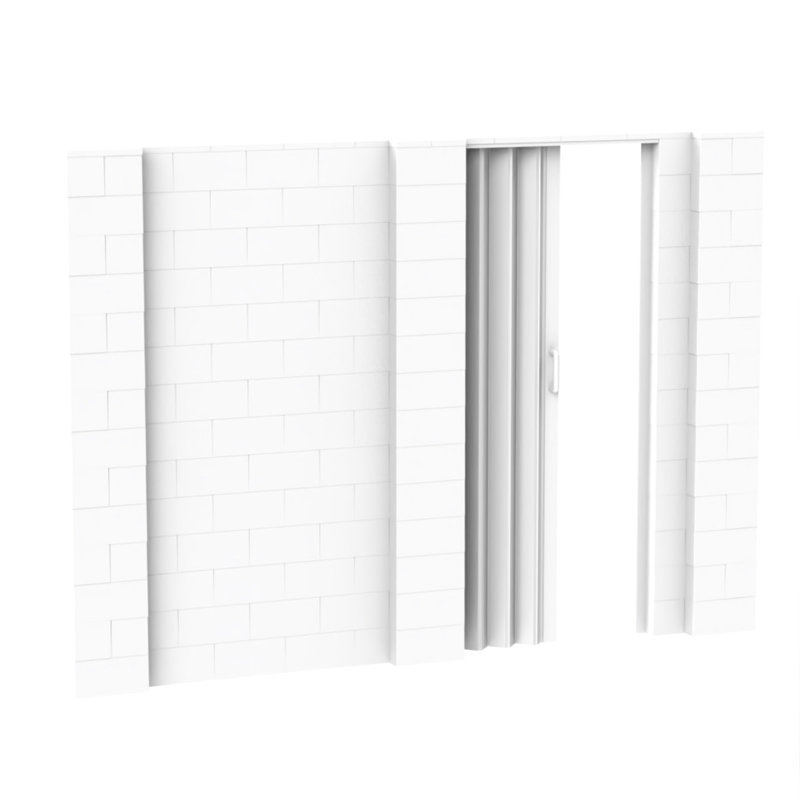 Ensemble mural bloc géant, Blanc, 120"