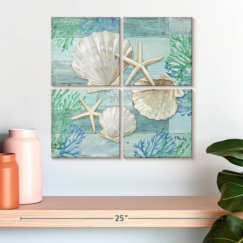 Clearwater Shells III, 18" H x 18" W