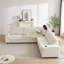 Canapé d'angle surdimensionné en velours côtelé 110 pouces-189119465