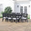 Ensemble de salle à manger rectangulaire pour 8 personnes 63 po Ajoloko-267220924