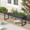 Banc de pique-nique en acier inoxydable Allanah