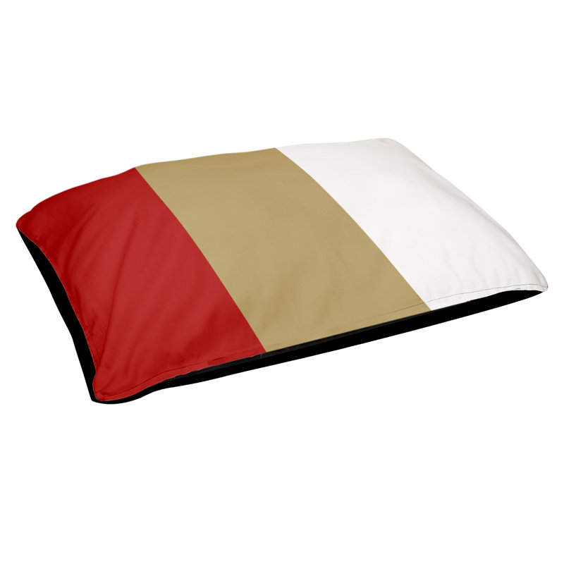 Coussin de lit pour chien Cincinnati, Moyen (H 6,5 po x l 40 po x P 30 po), Doré